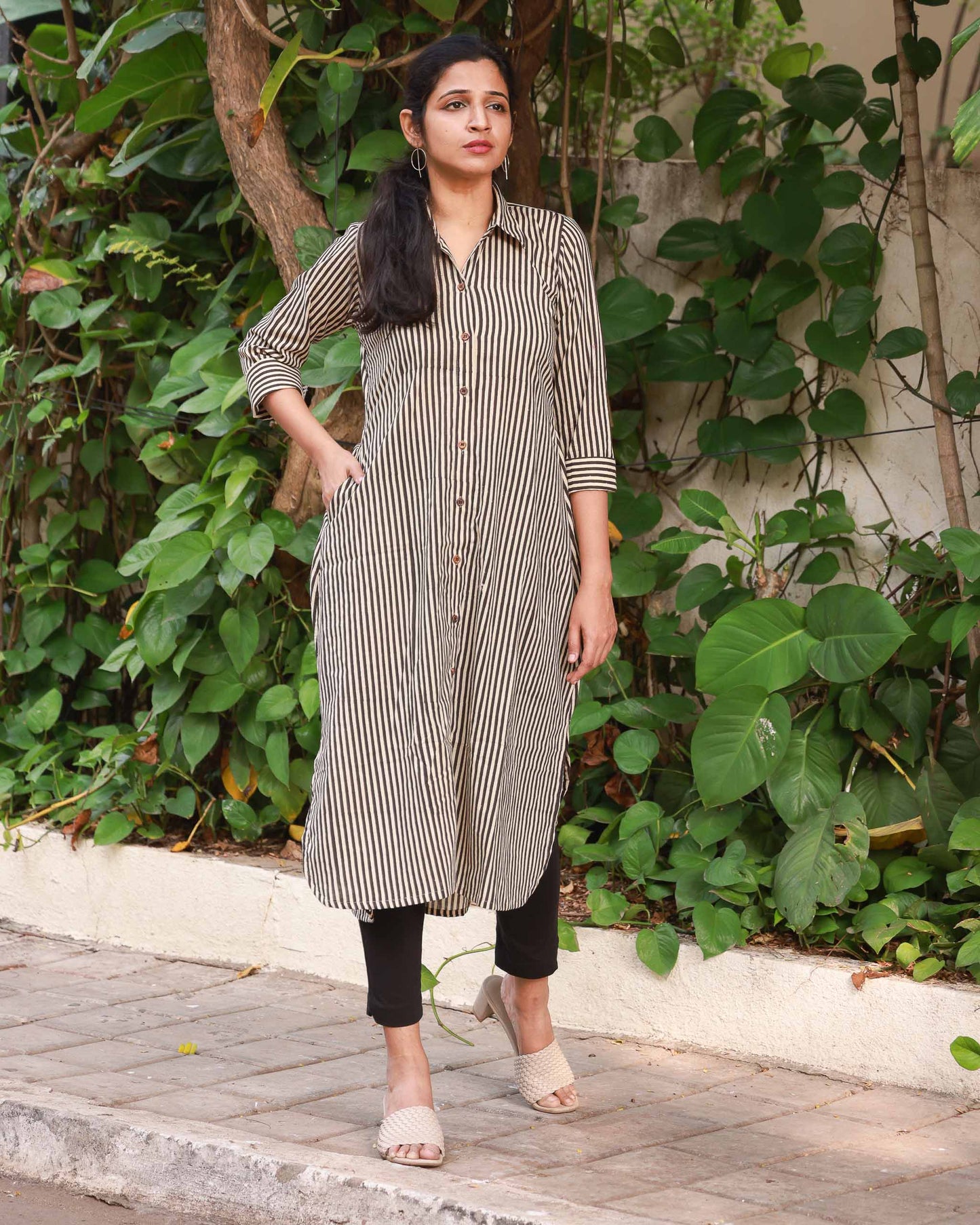 Tara - Cotton Shirt Dress - Feeding & Regular