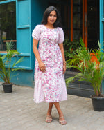 Load image into Gallery viewer, Taruni - Cotton Nursing Dress
