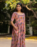 Load image into Gallery viewer, Varshini - Kalamkari Nursing Dress

