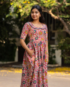 Varshini - Kalamkari Nursing Dress