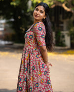 Load image into Gallery viewer, Varshini - Kalamkari Nursing Dress
