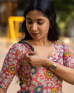 Load image into Gallery viewer, Varshini - Kalamkari Nursing Dress
