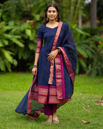Load image into Gallery viewer, Vijaya - Nursing Festive Kurti set with Dupatta

