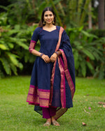 Load image into Gallery viewer, Vijaya - Festive Kurti set with Dupatta

