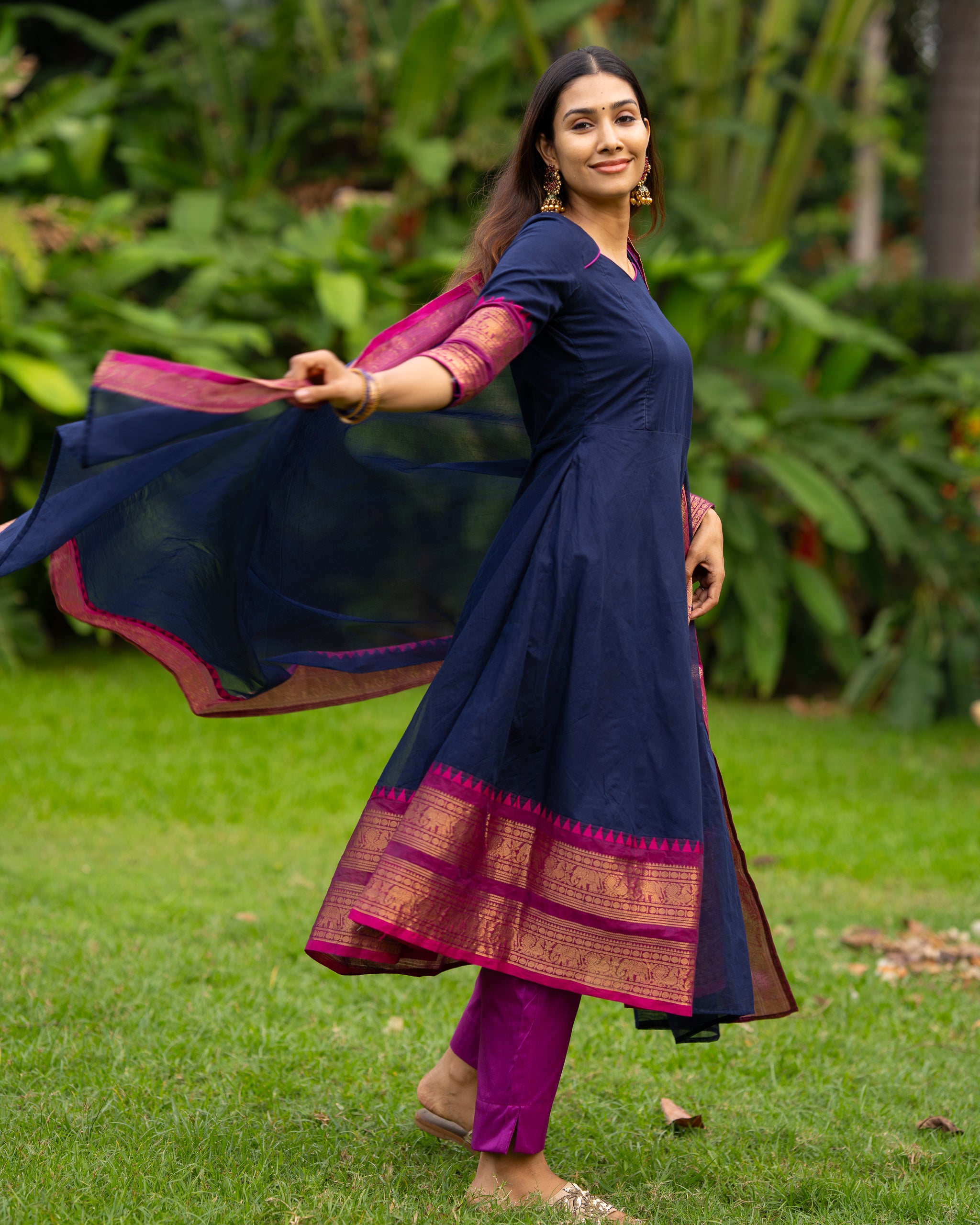 Vijaya - Nursing Festive Kurti set with Dupatta