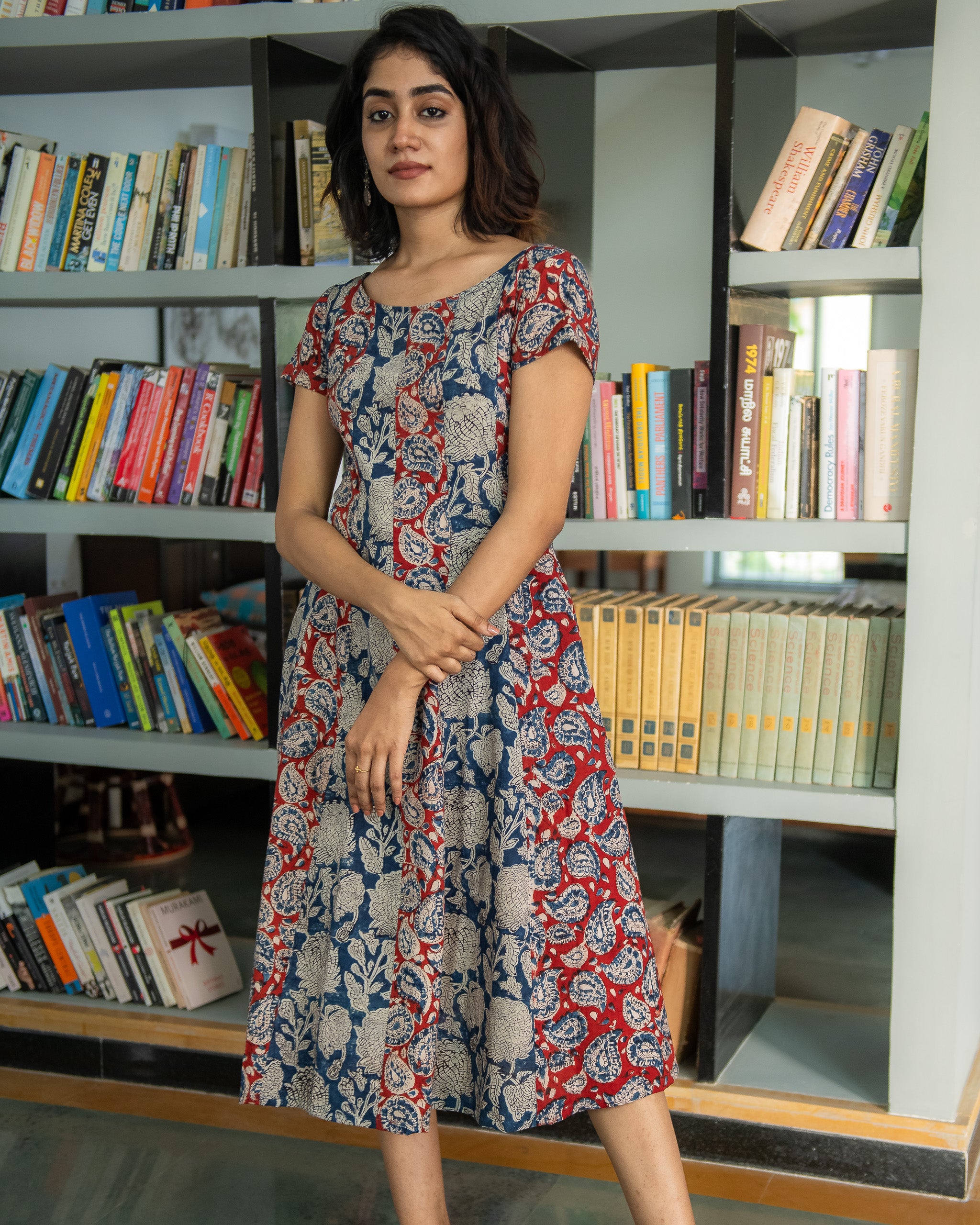 Kalamkari frock online models