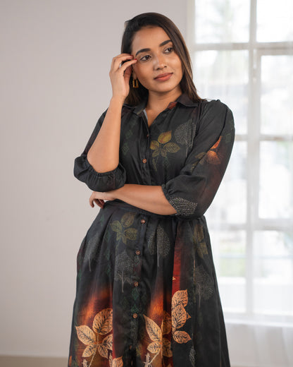 cotton maxi dress india, lightweight handloom cotton dress, sustainable cotton clothing india, eco friendly cotton dress, everyday cotton kurti, office wear cotton kurti, festive floral cotton dress, floral ikat cotton dress, pastel floral dress, elegant cotton dress for festivals, Feeding friendly , Affordable clothing, Chennai brands, Chennai clothing brands