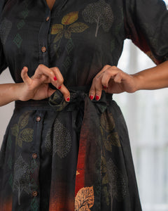 Wild Leaf - Shirt Dress