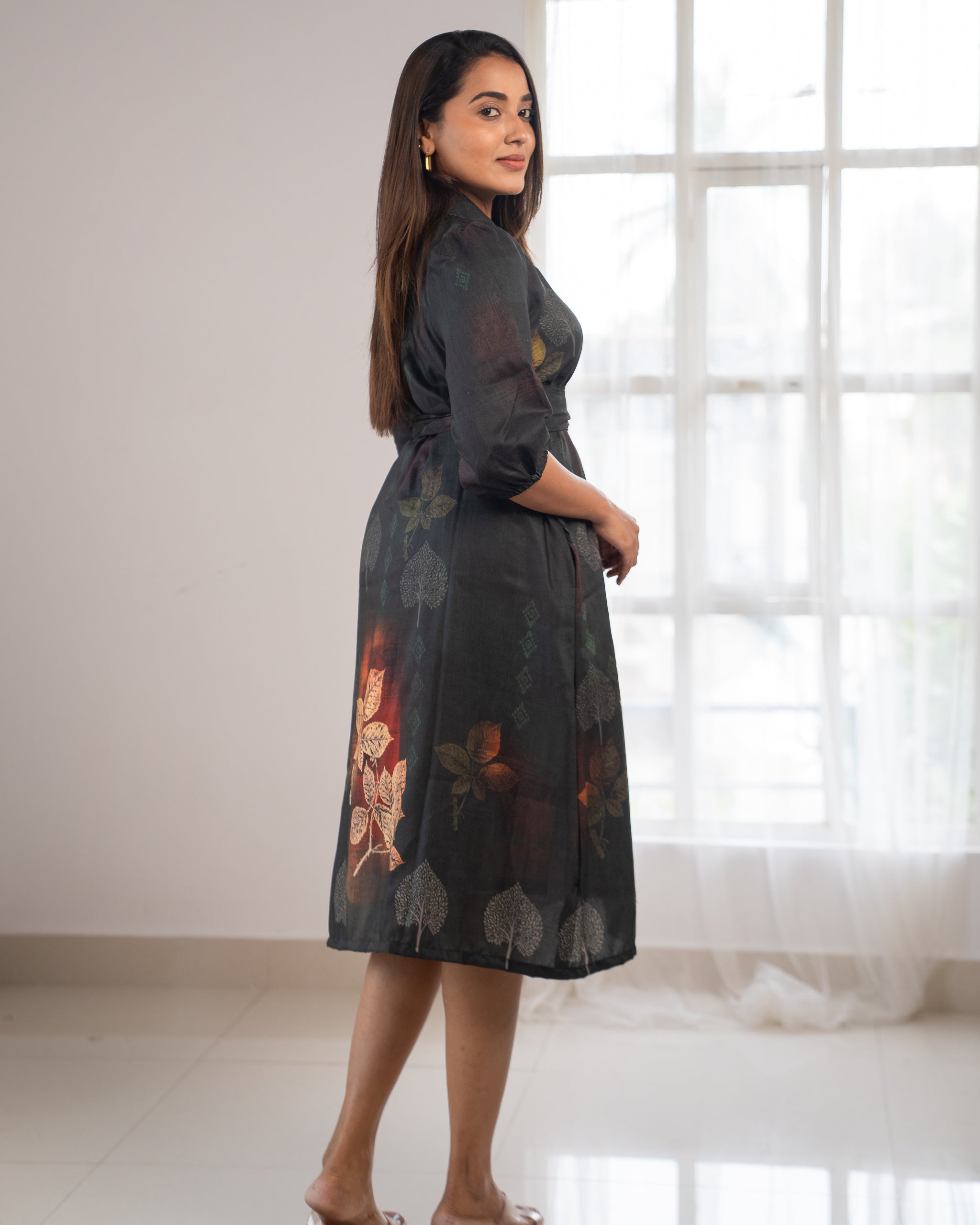 Wild Leaf - Shirt Dress