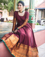 Load image into Gallery viewer, Parijatham – A handwoven anarkali
