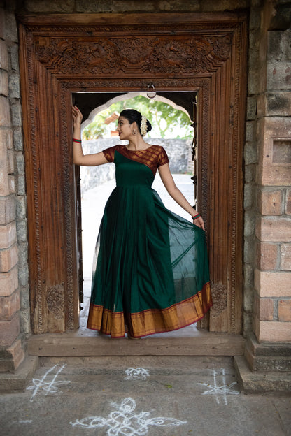 narayanpet dress,silk cotton dress,cotton dress,dress with zari,customise option,silk dress,ethnic wear,indian wear,traditional wear,indian dress,pleated dress,short sleeve dress,knee length dress,full length dress,festive wear