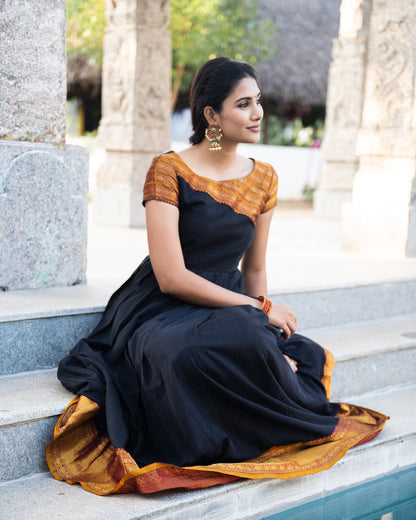 narayanpet dress,silk cotton dress,cotton dress,dress with zari,customise option,silk dress,ethnic wear,indian wear,traditional wear,indian dress,pleated dress,short sleeve dress,knee length dress,full length dress,festive wear