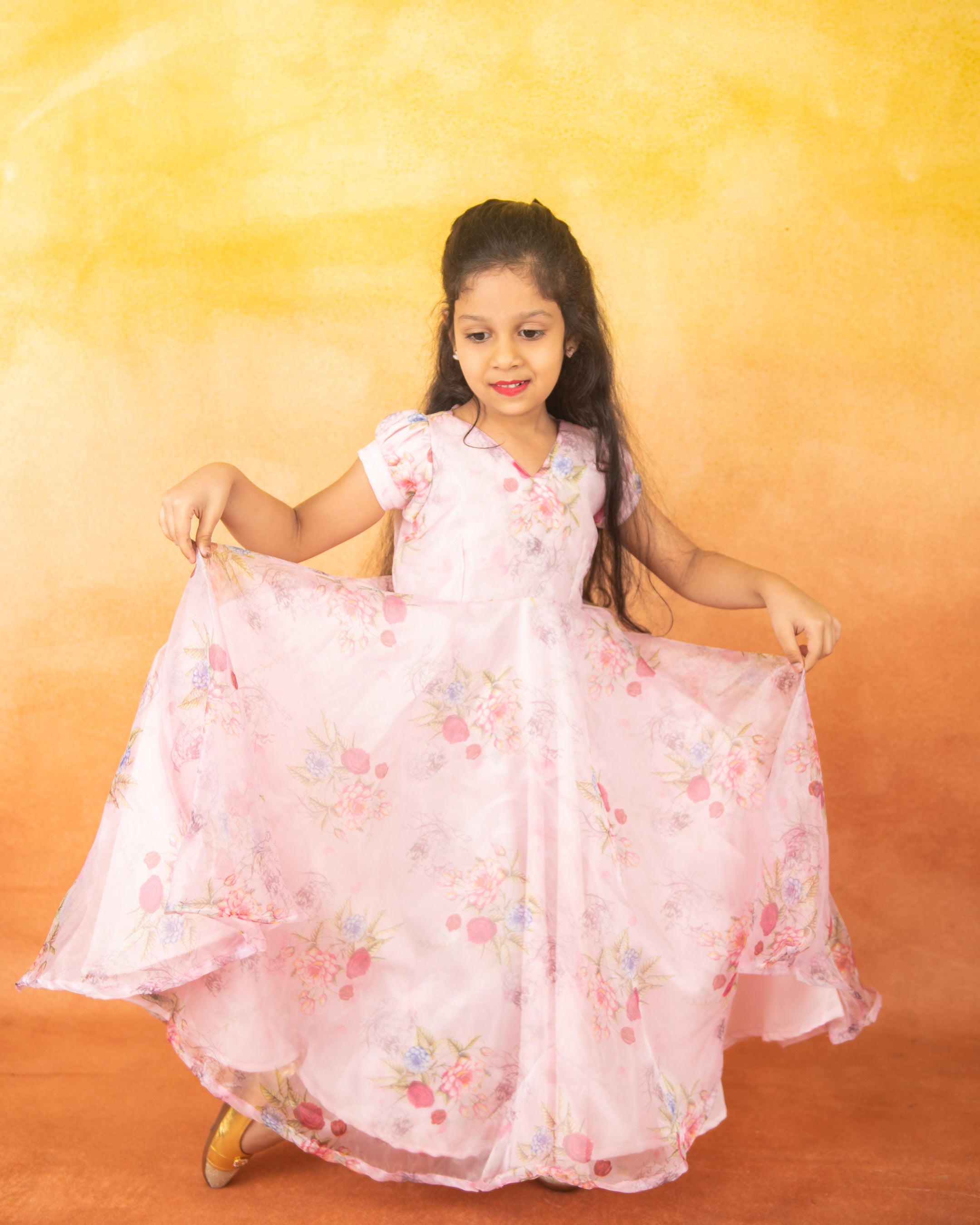 Buy Kids Tissue Pattu Pavada Set Online | Kids Ethnic Wear Online in India  – www.liandli.in