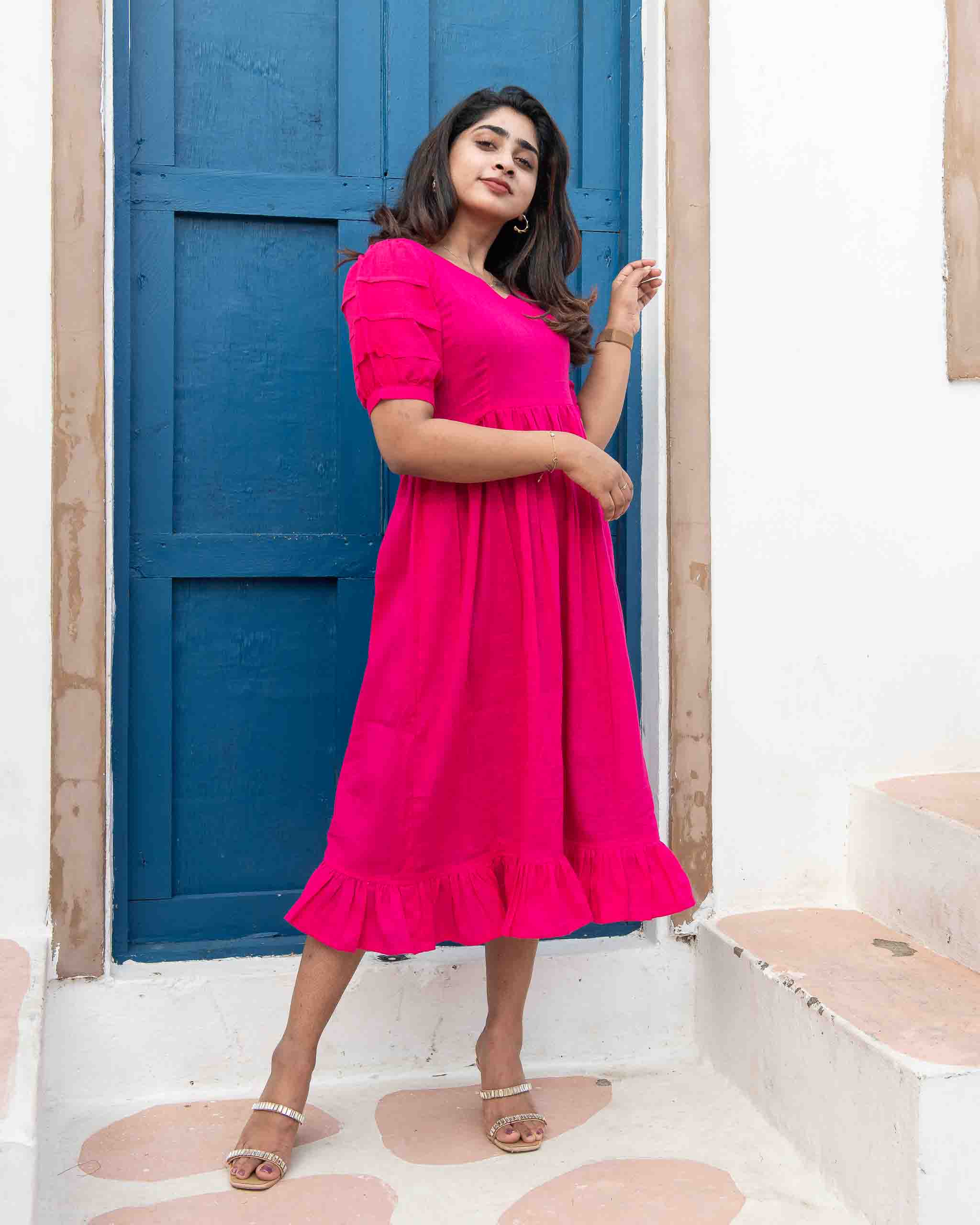 Pink Dress,Regular Use,Cute Short Dress,Cotton ,Regular Use,Comfortable, Supportive, Easy access, Functionality, Convenient, Stretchy, Soft, Breathable, Durable, Adjustable, Stylish, Flattering, Practical,